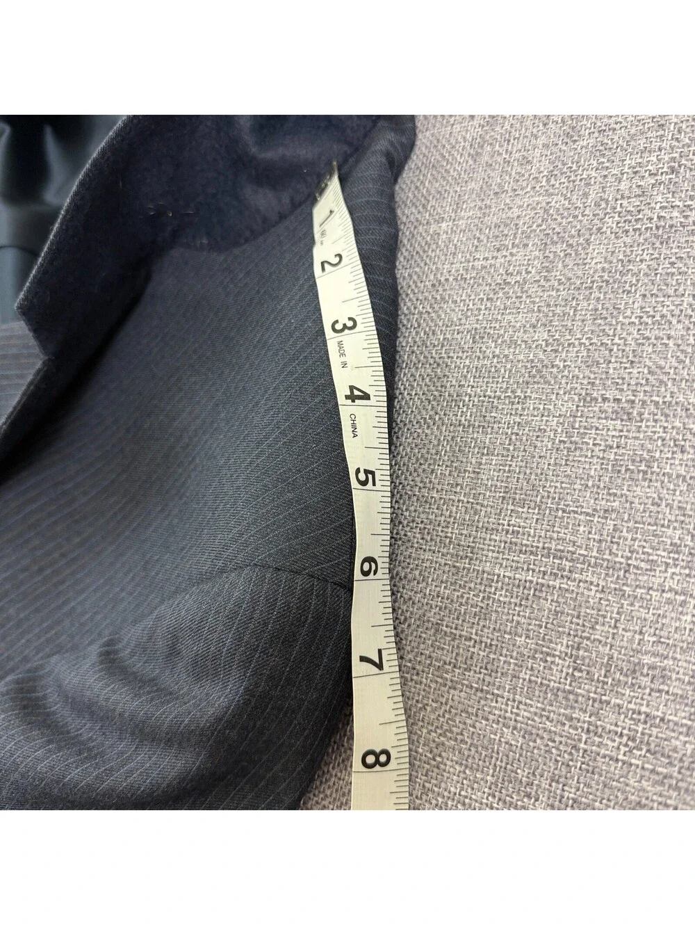 Vintage 90s Kuppenheimer Mens 42R Gray Pinstripe Wool Blazer Sport Coat USA